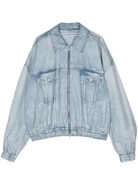   Alexander Wang  Zip-Up Denim Jacket Blue  Jeans-Jacken 