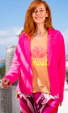 Blazer Knitted Love – pink
