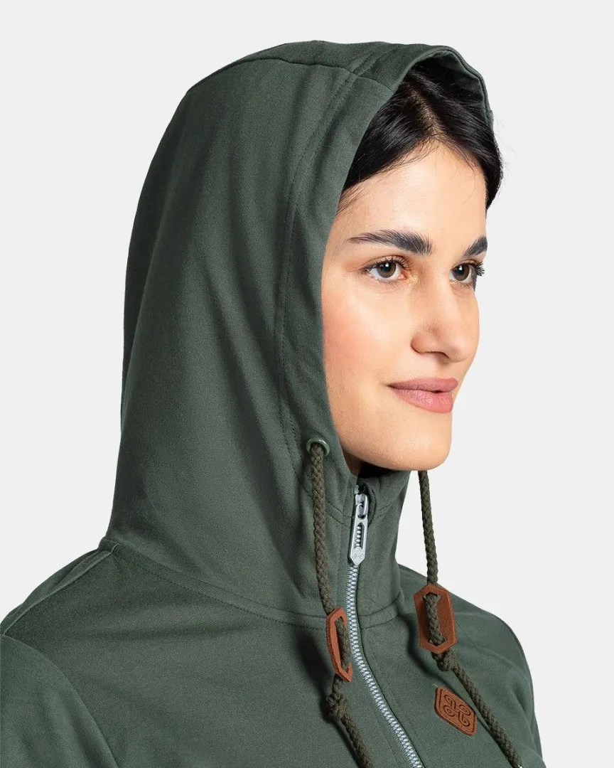 Damen-Sweatshirt Kilpi TARALI-W dunkelgrün 38