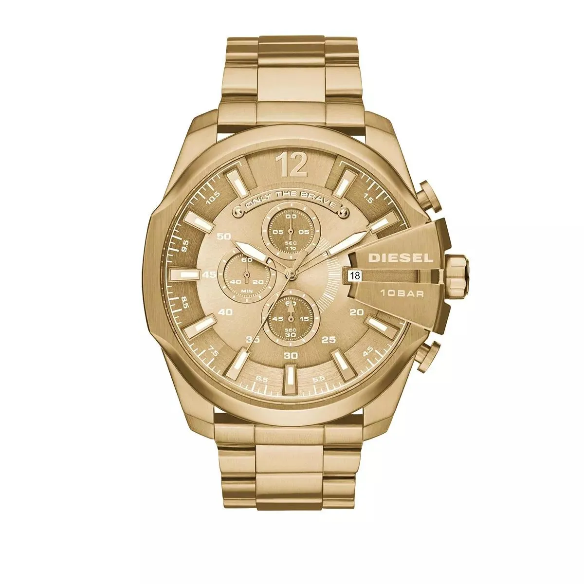   Diesel  Watch Mega Chief DZ4360 Gold  Chronograph 