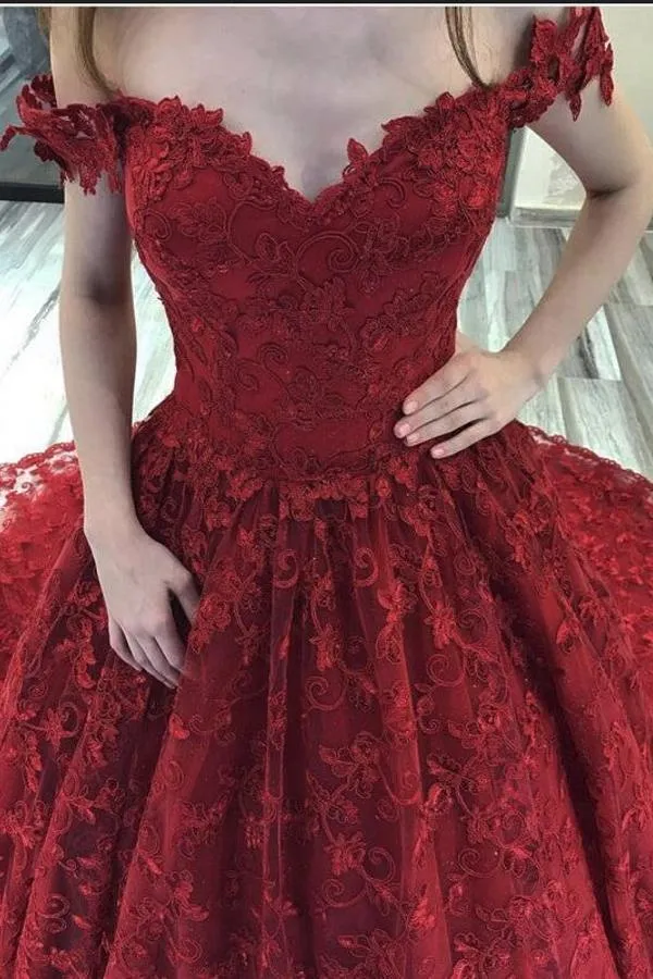 Elegante Brautkleider A Linie Spitze | Rote Hochzeitskleider Günstig