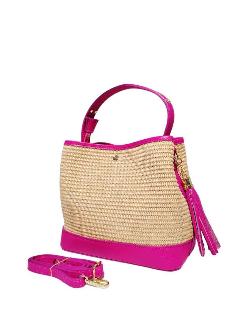 GUIR RAPHIA BESATZTE CROSSBODY-HANDTASCHE