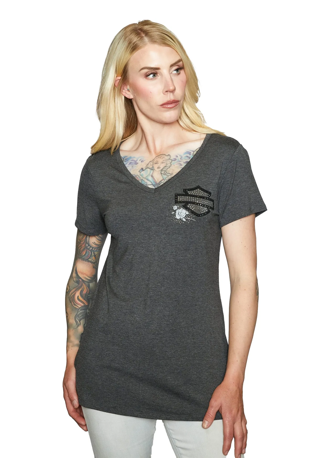 Harley-Davidson Damen T-Shirt Rosebud