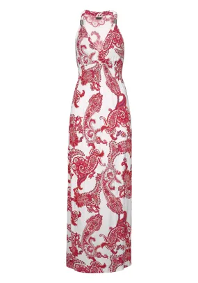 Lascana Maxikleid Maxikleid Damen rot-weiß-bedruckt im Online Shop von kaufen