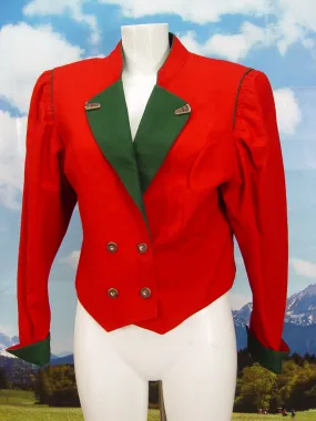 neuwertiger Blazer Dirndljacke fesch mit Puffärmel Janker Trachtenjacke Gr.38