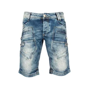 Red Bridge Herren Keep Back Jeans Shorts kurze Hose blau