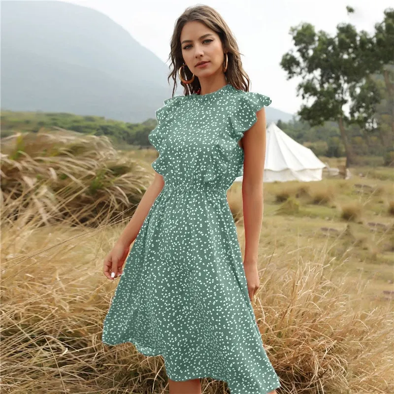 Sommerkleid mit Herz Dots & schicken Rüschen